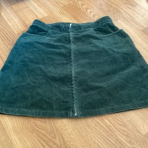 Vintage green ny jeans couderoy skirt